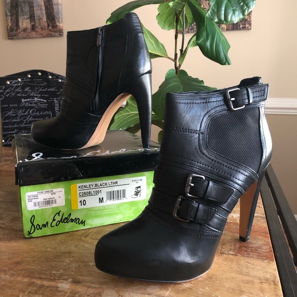 Sam Edelman Shoes - Sam Edelman Black Booties Size 10